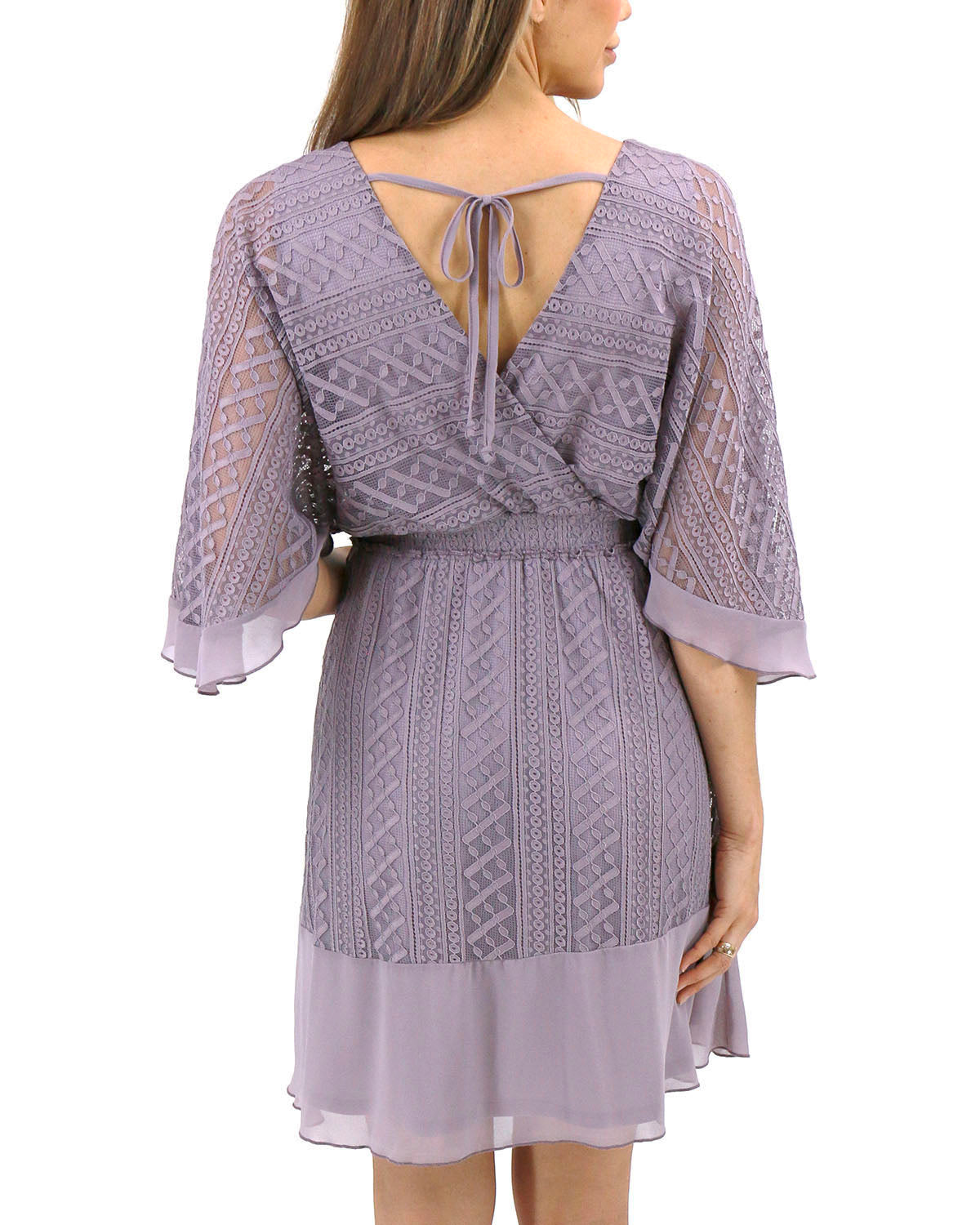 Lace Angel Sleeve Dress - FINAL SALE