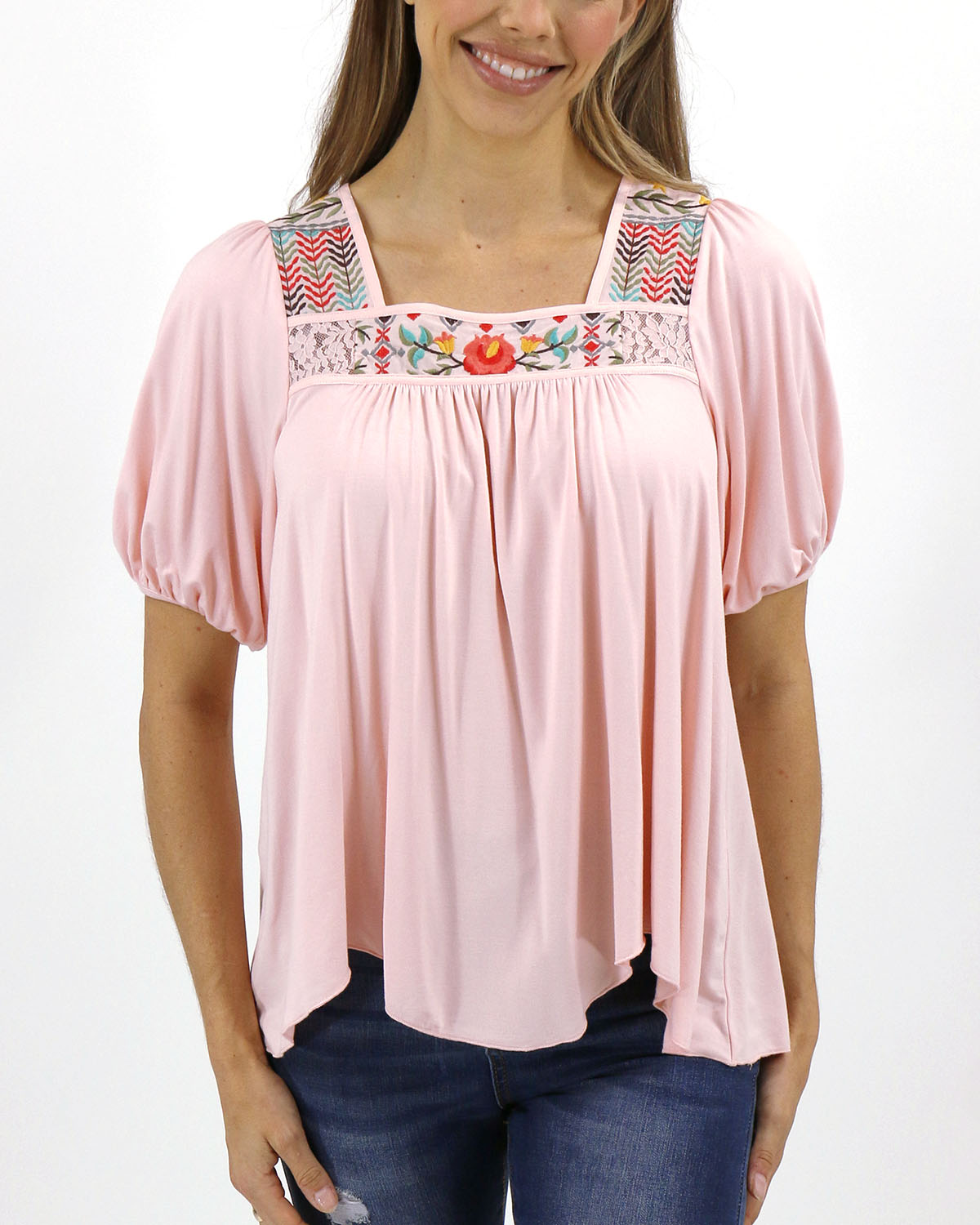 Island Embroidered Top - FINAL SALE