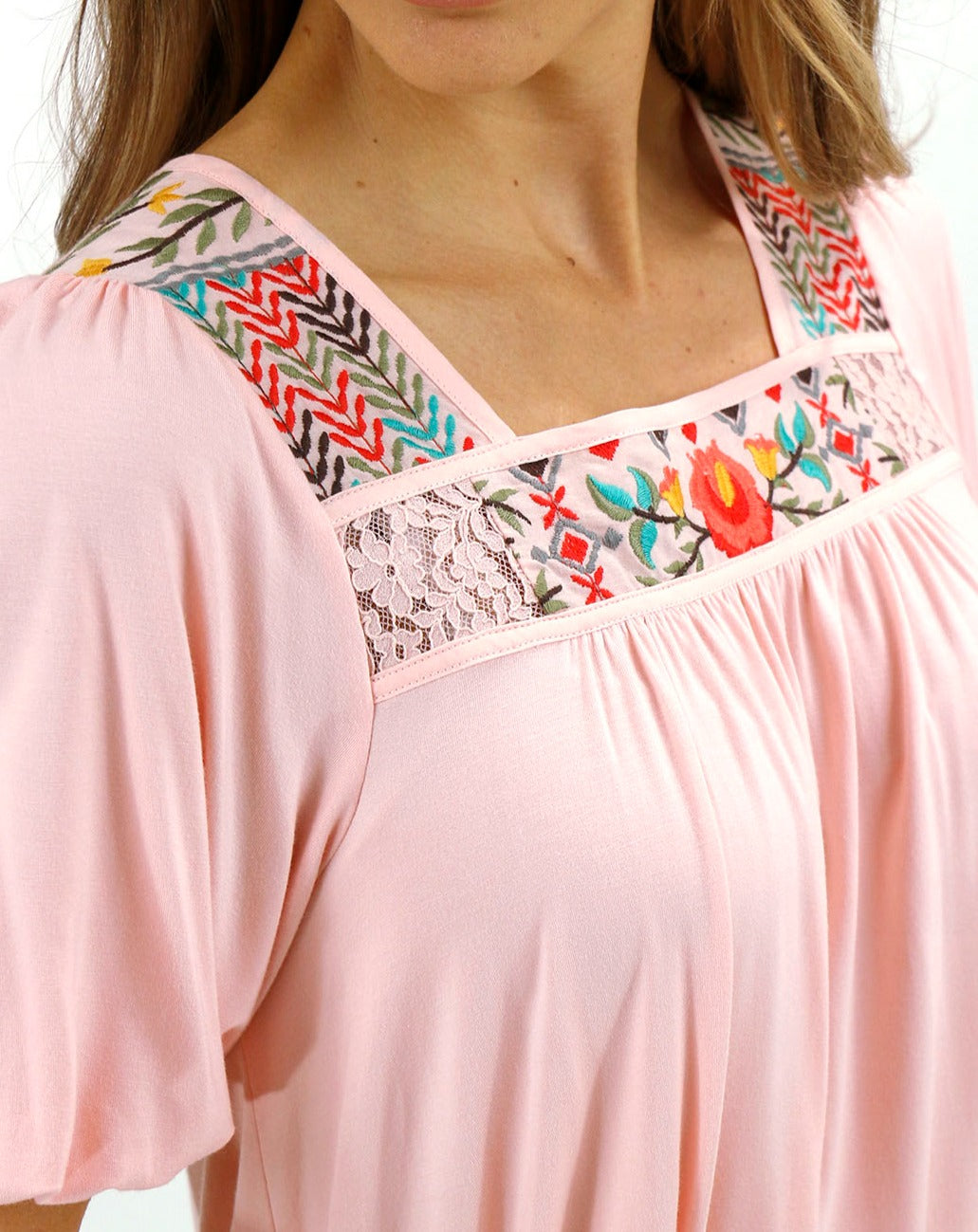 Island Embroidered Top - FINAL SALE