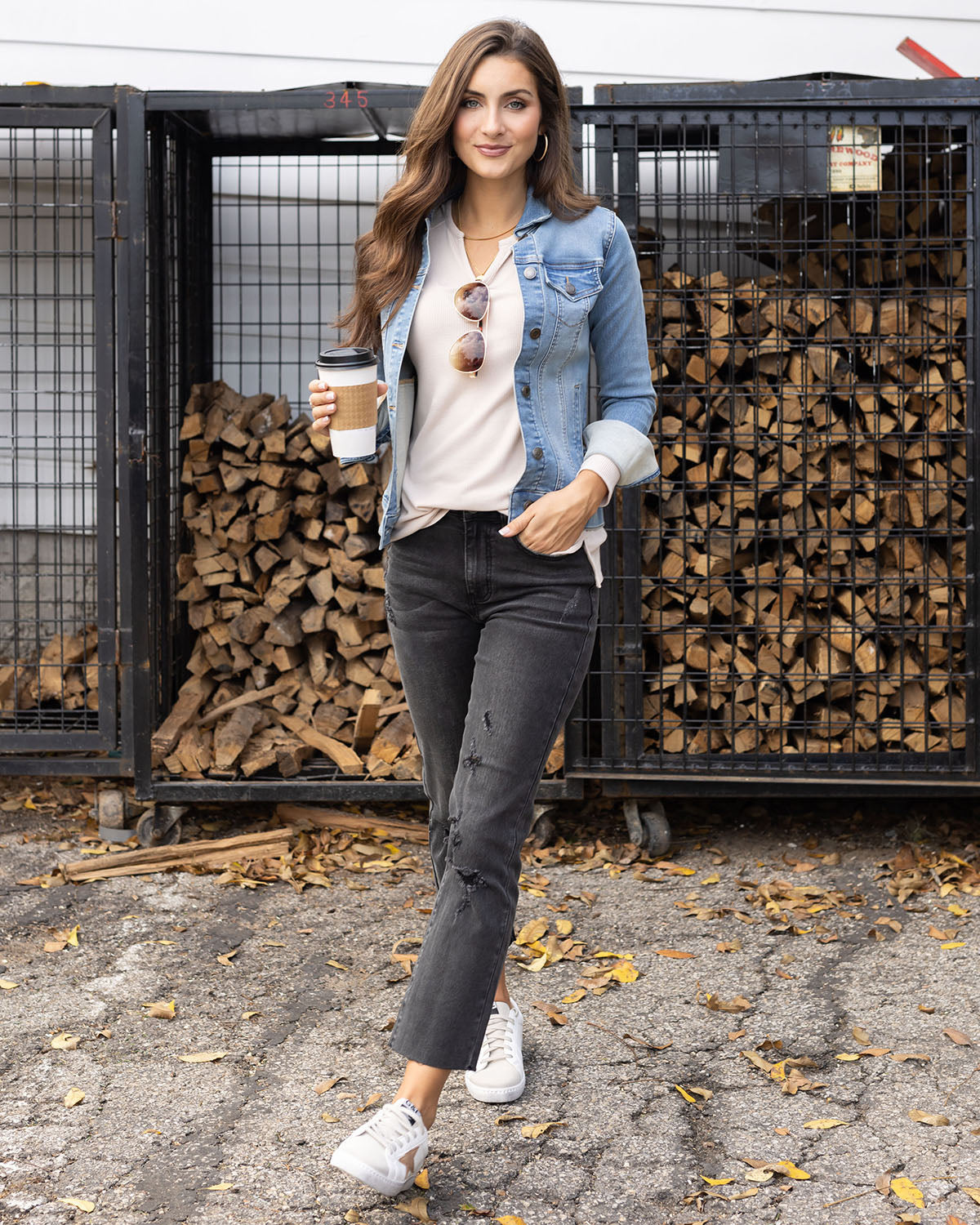 Micro Waffle Long Sleeve Thermal in Natural - FINAL SALE
