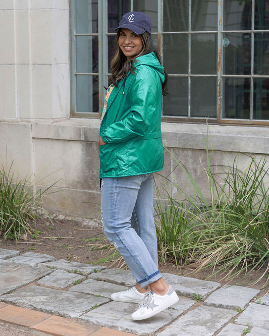 Packable Rain Jacket in Aquamarine - FINAL SALE