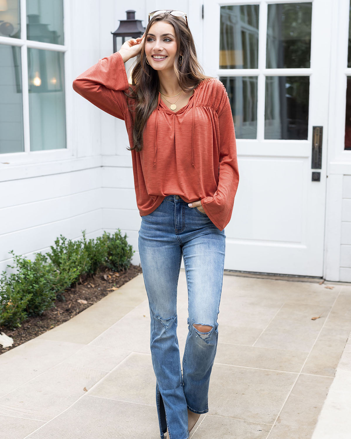 Paige Ruched Top - FINAL SALE