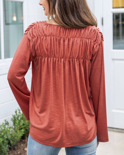 Paige Ruched Top - FINAL SALE
