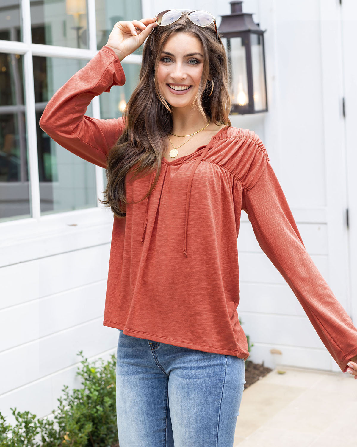 Paige Ruched Top - FINAL SALE