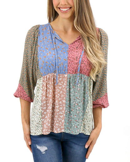 Penelope Patchwork Top