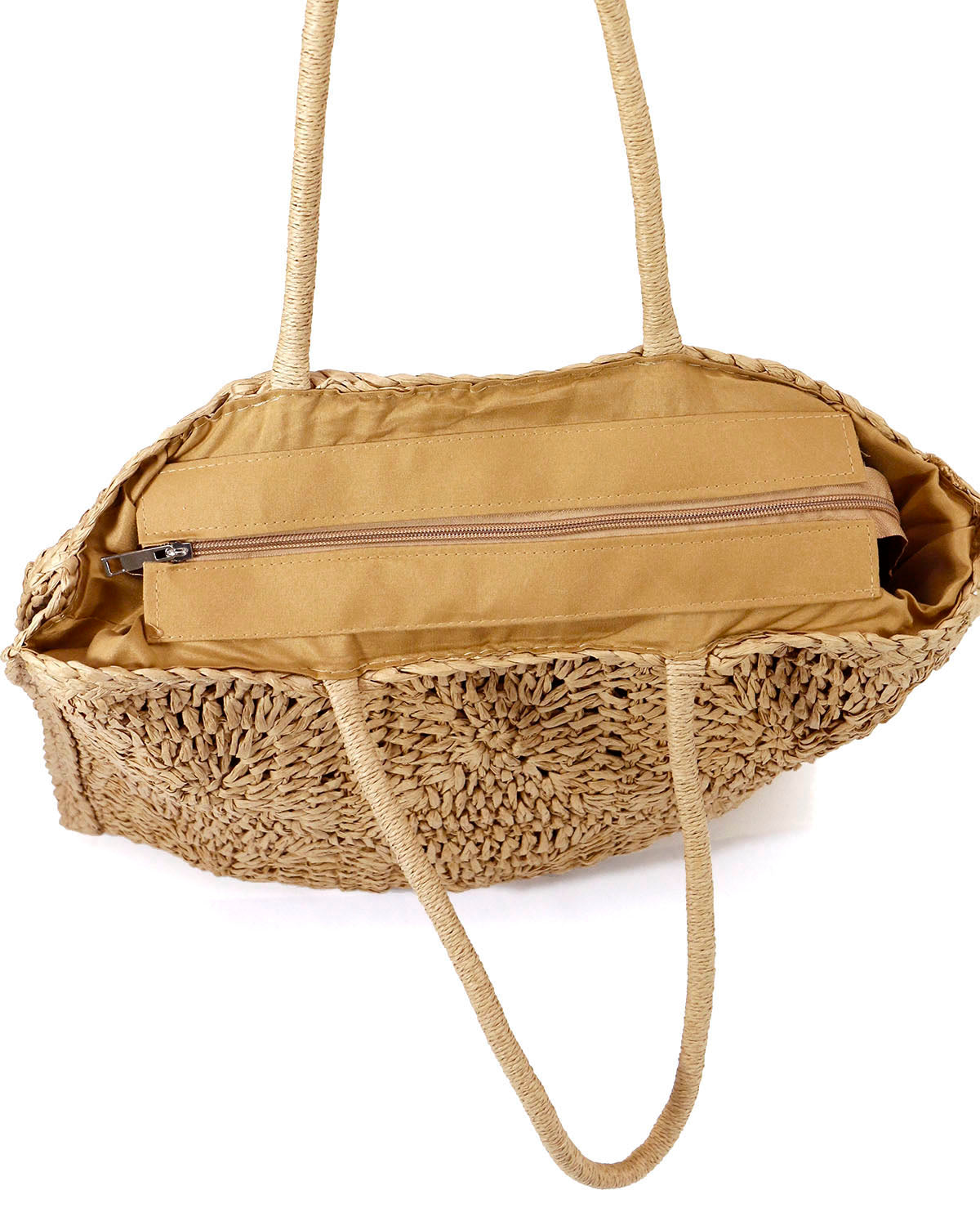 Adorable Tan Multi Straw Bag - Beach Bags