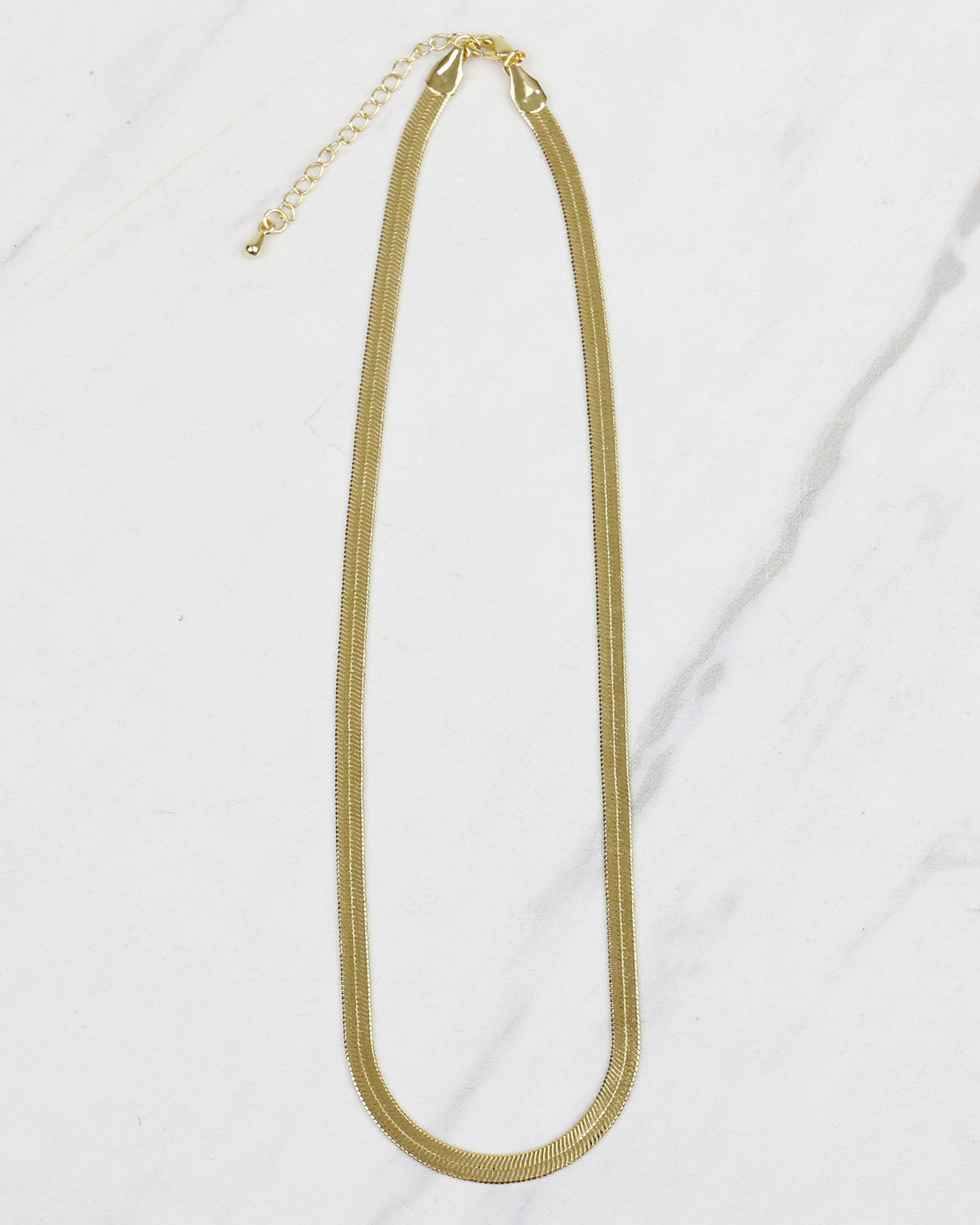 Snake Chain Necklace in Gold