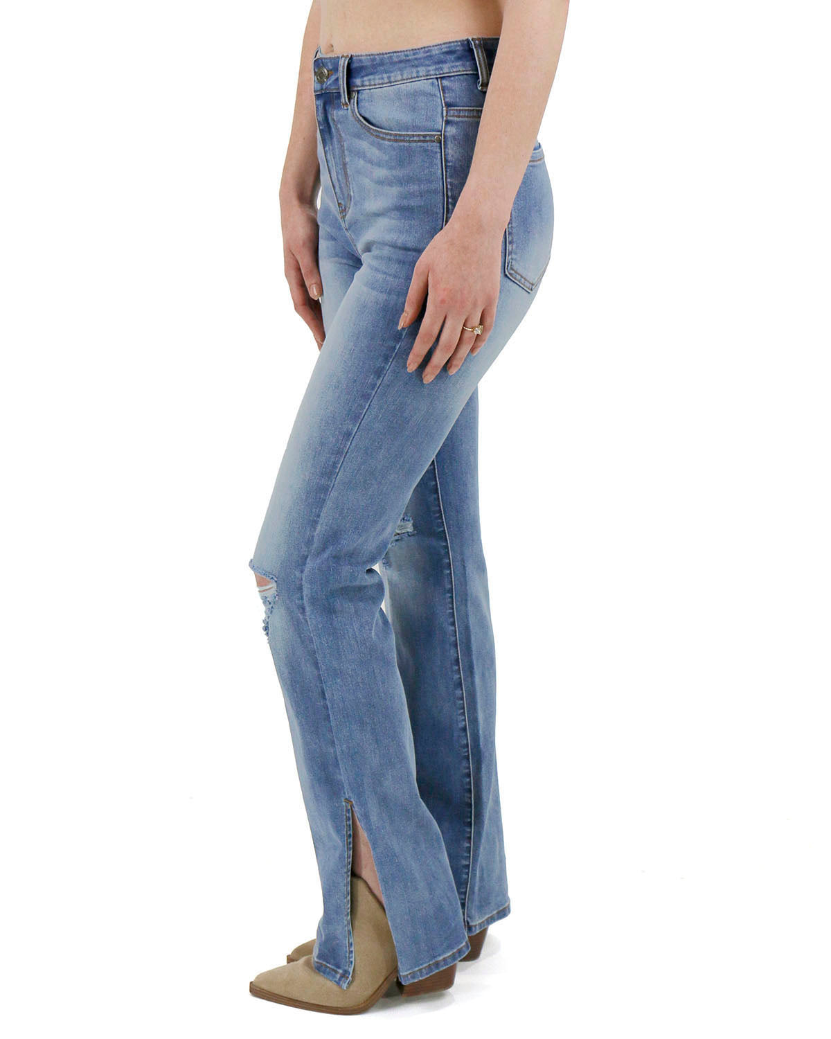 Split Flare Denim