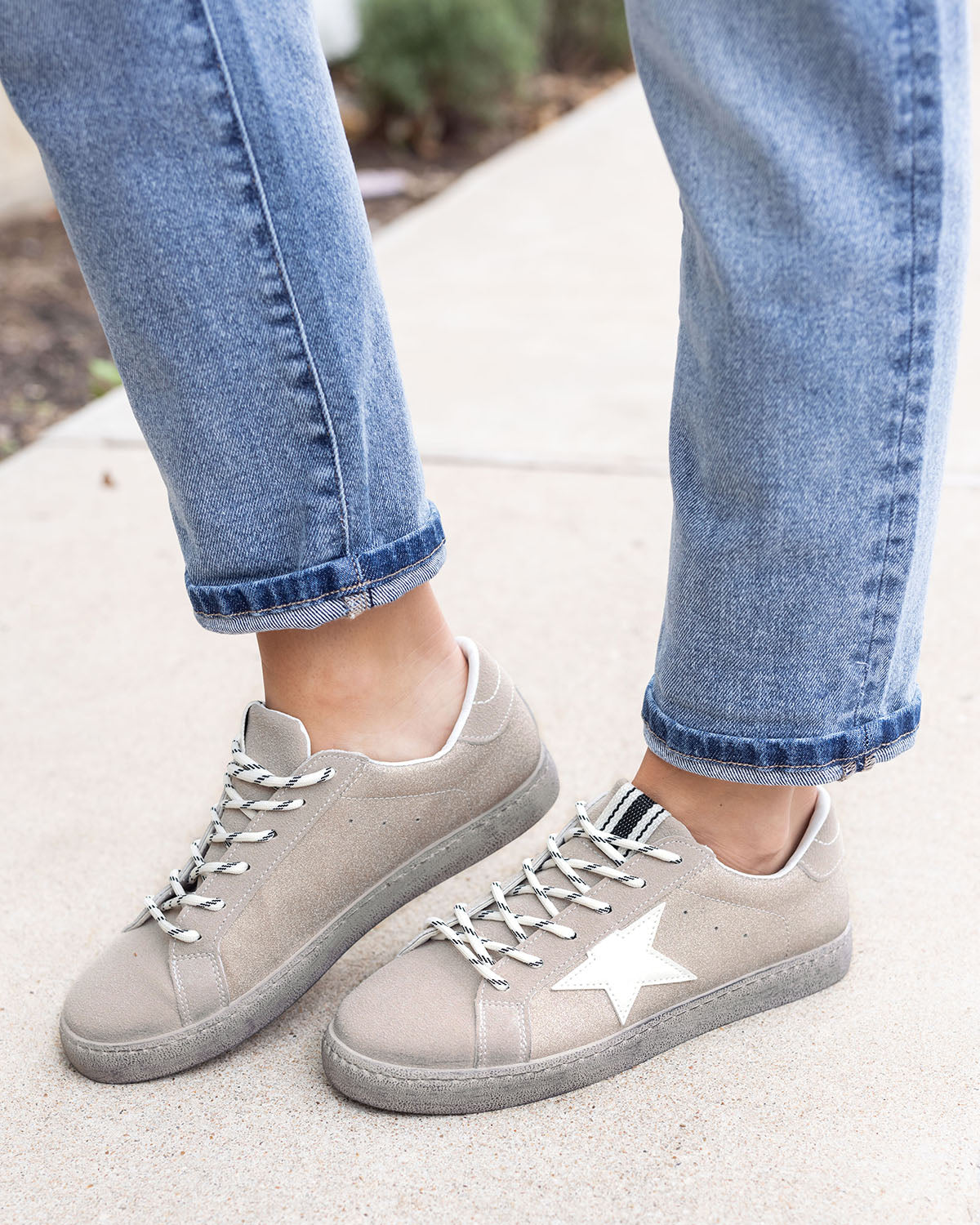 Elegantie klep helemaal Star Sneaker in Rose Gold - Grace and Lace