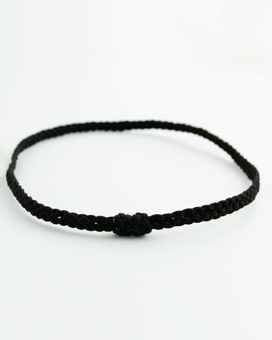 Braided Black Hat Band - FINAL SALE