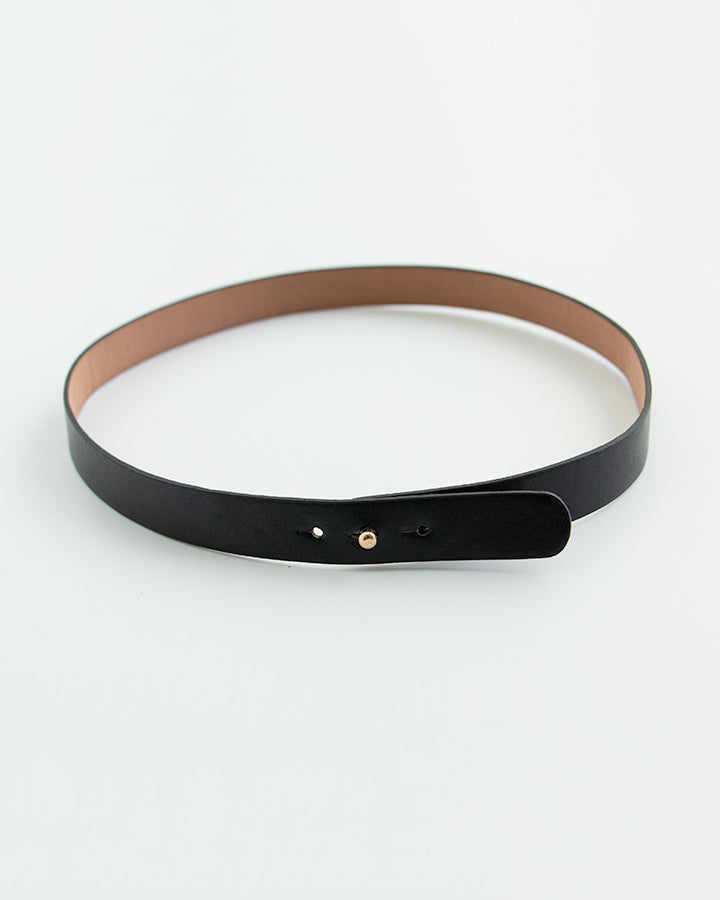 Vegan Black Leather Hat Band - FINAL SALE