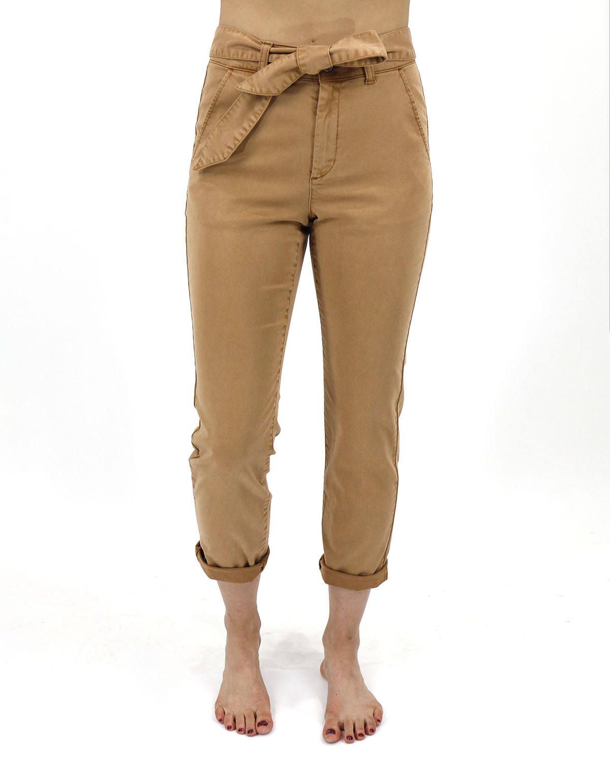 Straight Leg Sueded Twill Pants - FINAL SALE