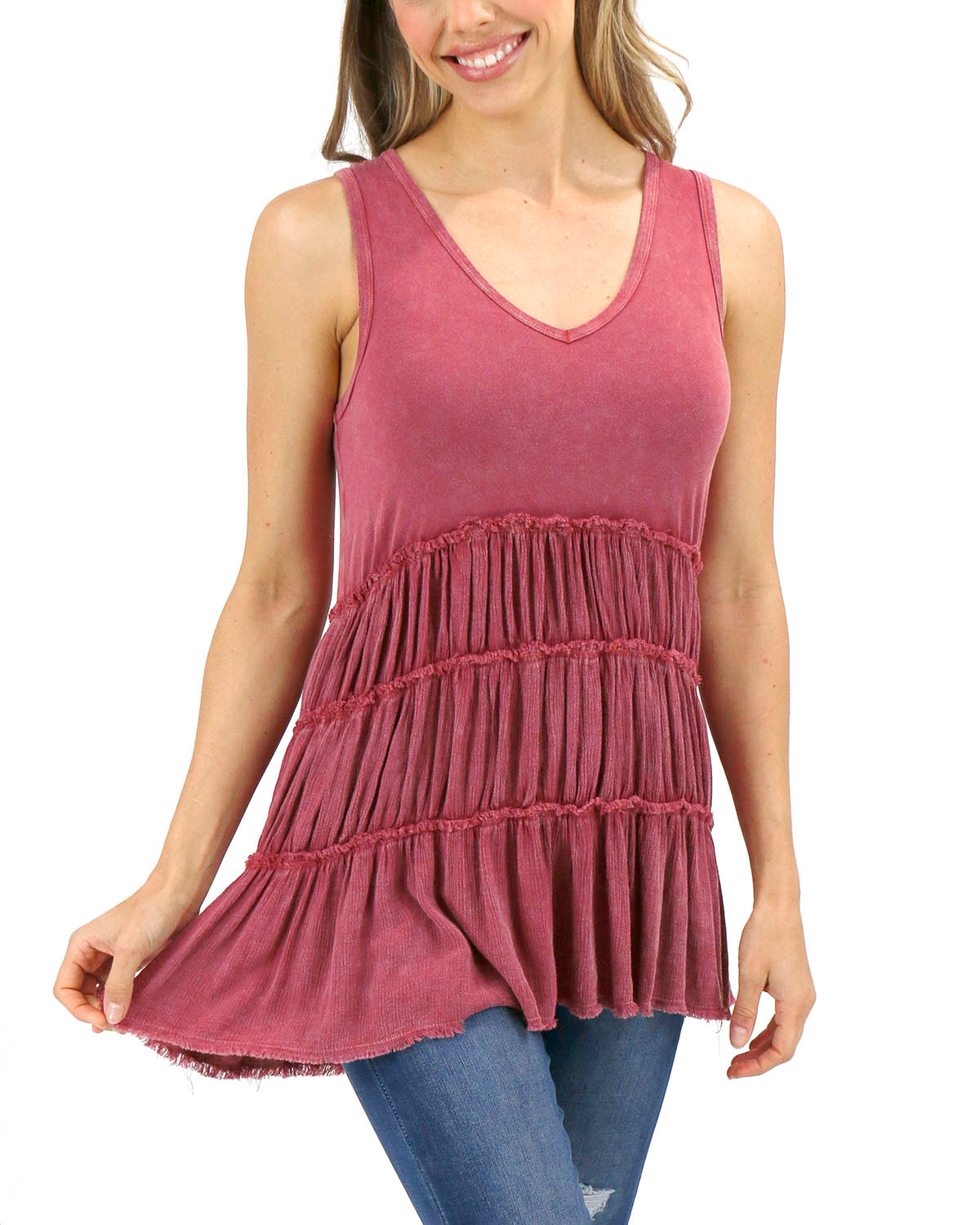 Tiered Washed Tunic