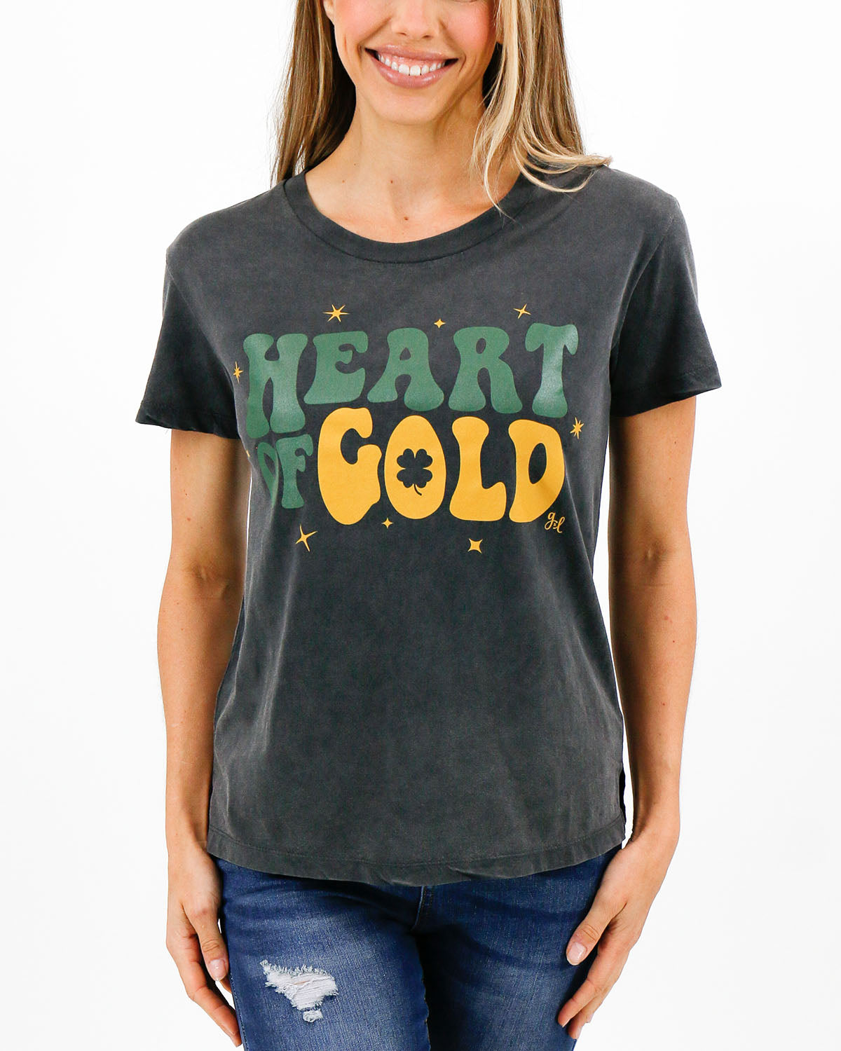 Vintage Fit Any Day Graphic Tee - Heart of Gold - FINAL SALE
