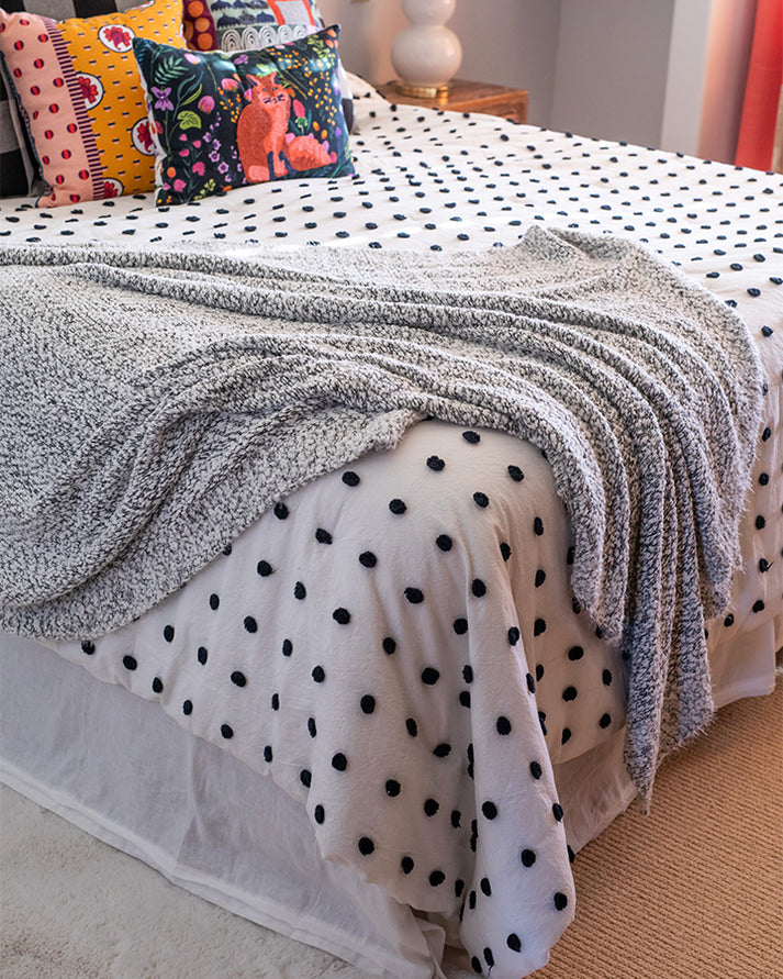 Wubby Blanket in Salt & Pepper Salt & Pepper / 56x65 Grace and Lace