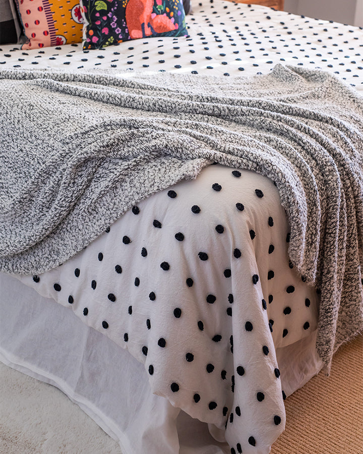 Wubby Blanket in Salt & Pepper Salt & Pepper / 56x65 Grace and Lace