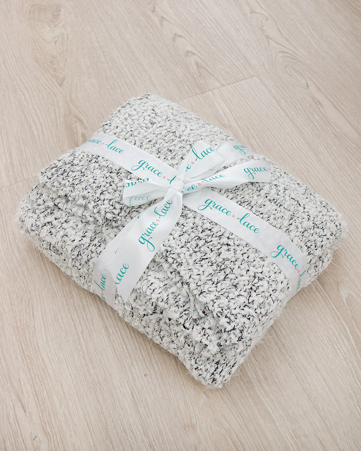 Wubby Blanket in Salt & Pepper Salt & Pepper / 56x65 Grace and Lace
