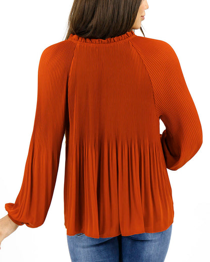 Alayah Accordion Top in Spice