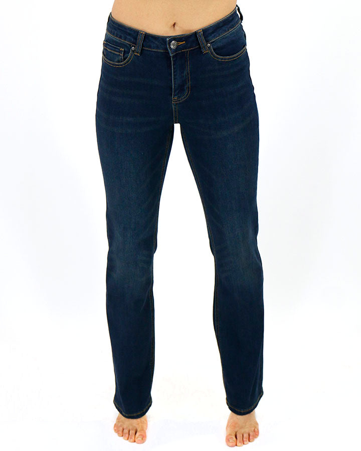 Barely Boot Dark-Wash Denim - FINAL SALE