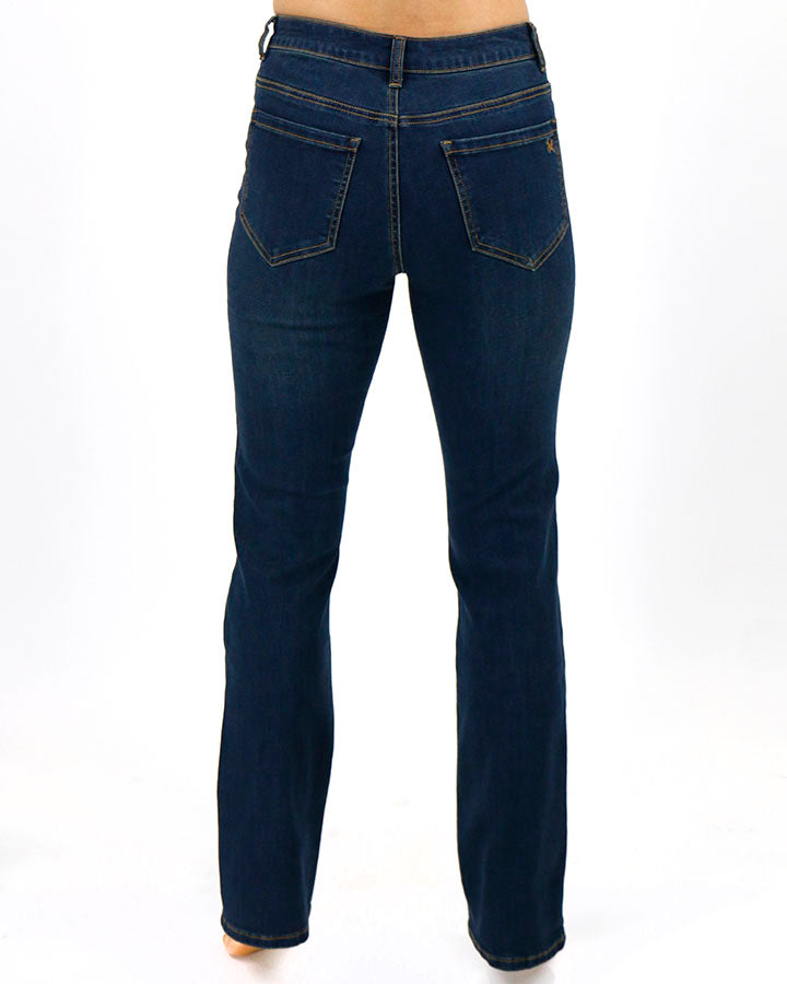 Barely Boot Dark-Wash Denim - FINAL SALE