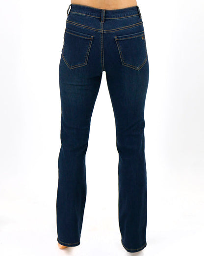 Barely Boot Dark-Wash Denim - FINAL SALE