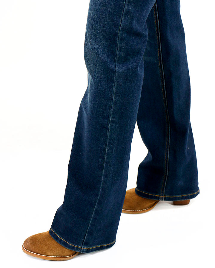 Barely Boot Dark-Wash Denim - FINAL SALE