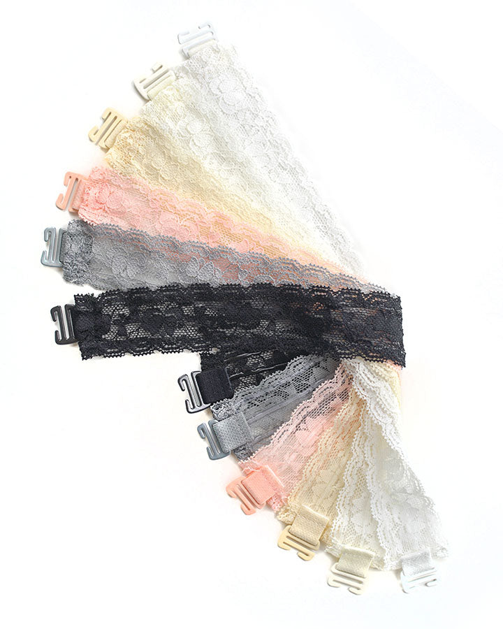 Bra-La: Lace Bra Strap Cover in White