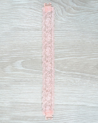 Bra-La: Lace Bra Strap Cover in Blush