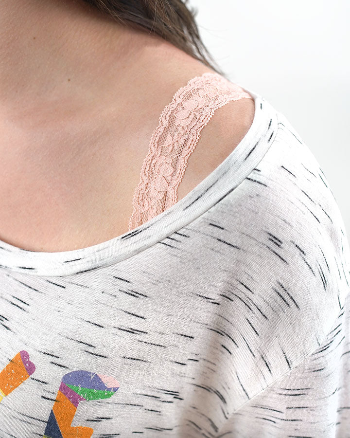 Bra-La: Lace Bra Strap Cover in Blush