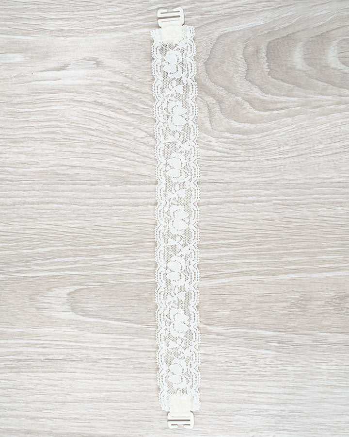 Bra-La: Lace Bra Strap Cover in Ivory