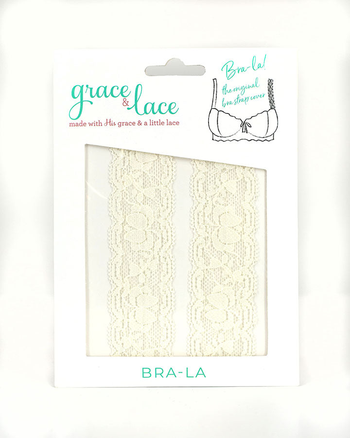 Bra-La: Lace Bra Strap Cover in Ivory