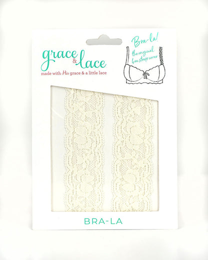 Bra-La: Lace Bra Strap Cover in Ivory