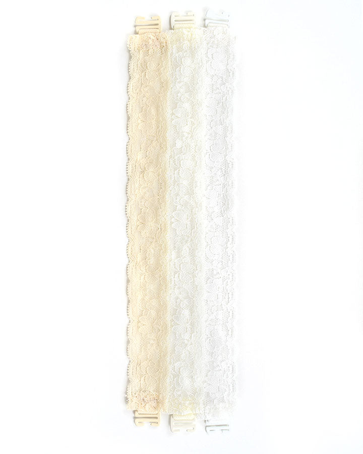 Bra-La: Lace Bra Strap Cover in White
