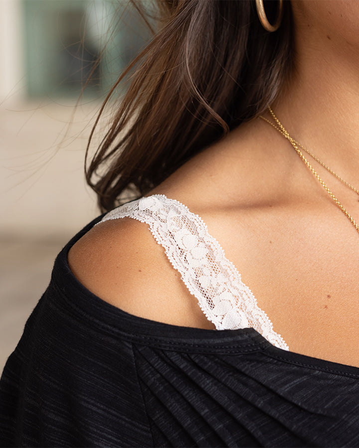Bra-La: Lace Bra Strap Cover in Ivory