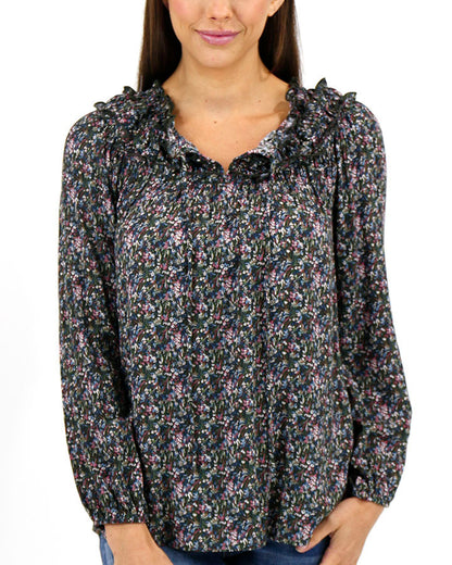 The Carlee Top in Watercolor Ditsy - FINAL SALE