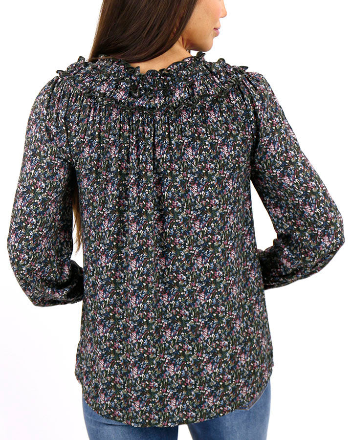 The Carlee Top in Watercolor Ditsy - FINAL SALE