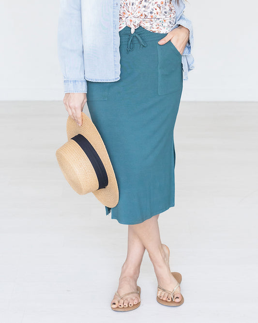 Casual Day Modal Skirt in Paradise - FINAL SALE