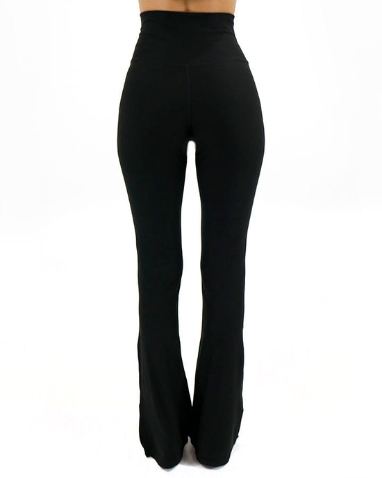 Cross Front Flare Live-In Leggings in Black - Grace and Lace - Grace ...