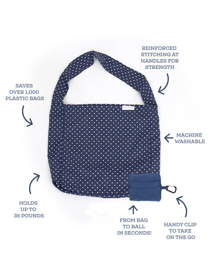 Reusable Pocket Bag in Dot Print