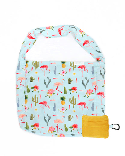 Reusable Pocket Bag in Flamingo Print