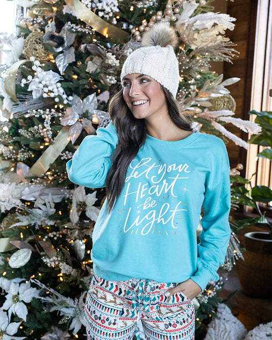 Holiday Let Your Heart Be Light Sweatshirt - FINAL SALE