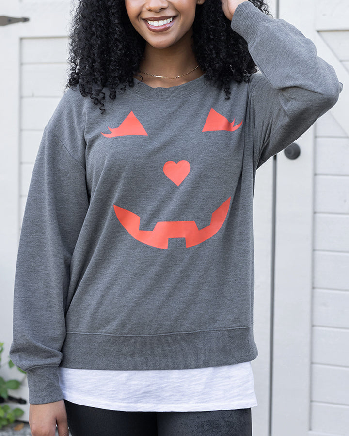 Graphic Print Crew-Neck Sweatshirt