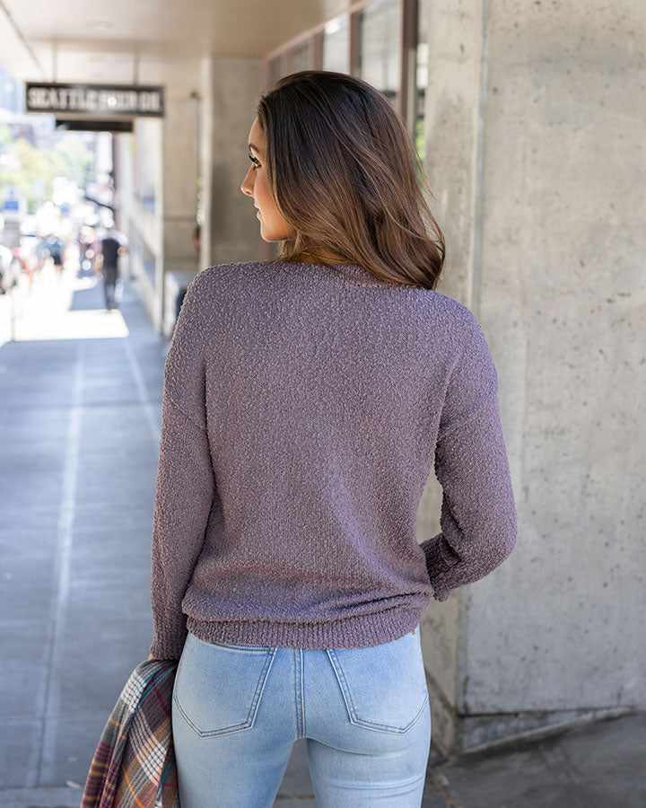 Lightweight Wubby Sweater in Wisteria