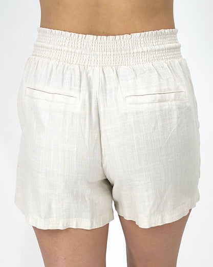 Linen Shorts in Sand - FINAL SALE