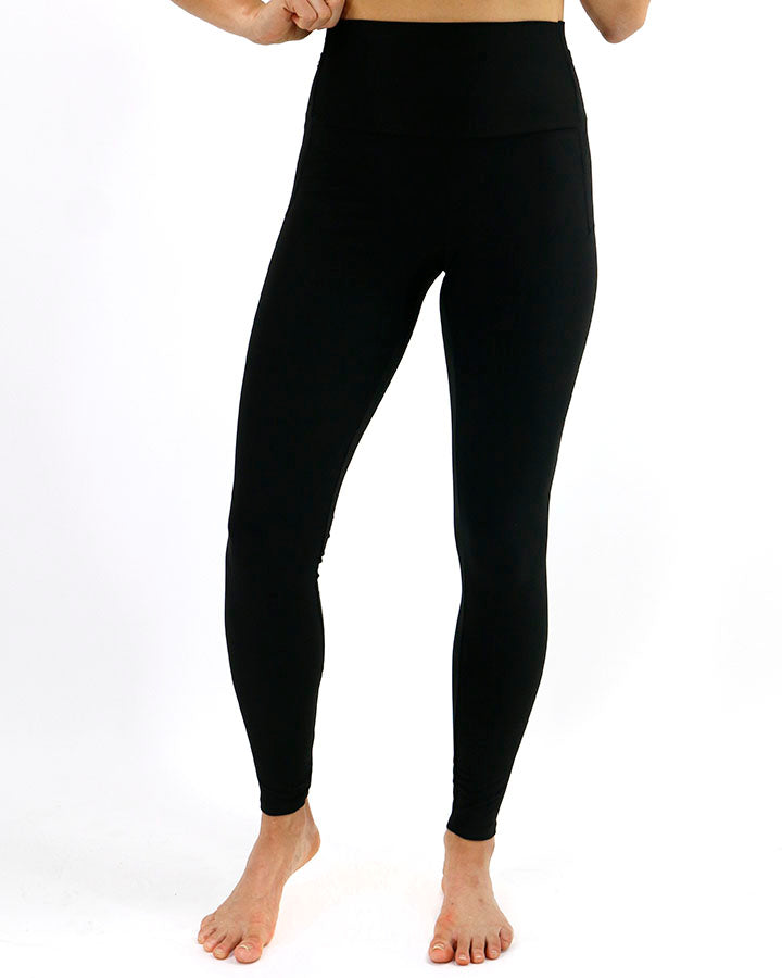 Midweight Daily Leggings in Black- Pocket/No Pocket - Grace and Lace