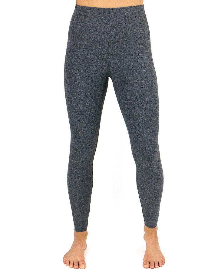 Midweight Daily Leggings in Heathered Charcoal- Pocket/No Pocket