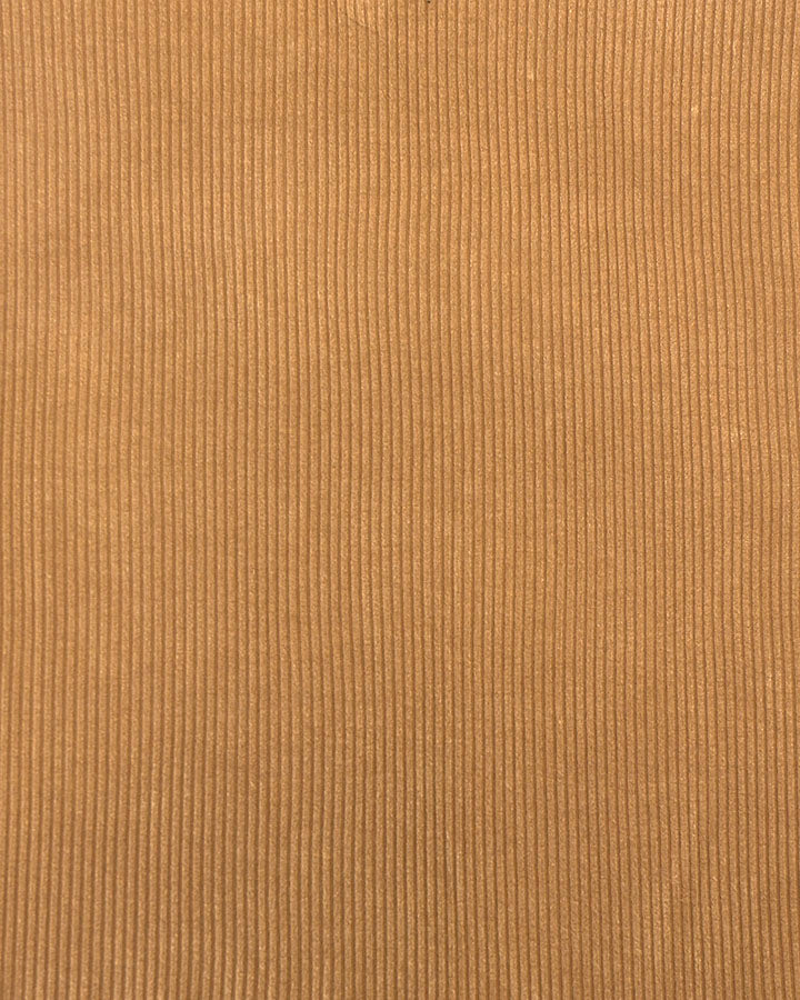 Mineral Washed Ribbed Tee in Vintage Butterscotch - FINAL SALE