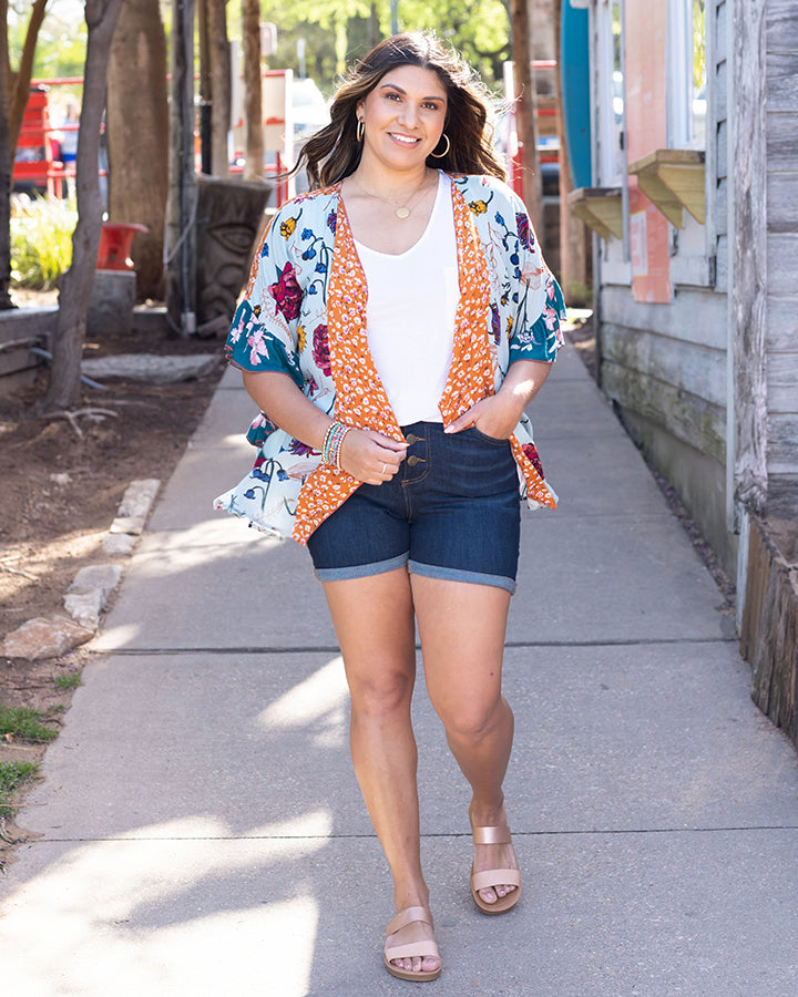 Mixed Print Patchwork Kimono - FINAL SALE