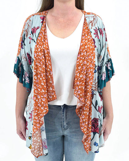 Mixed Print Patchwork Kimono - FINAL SALE