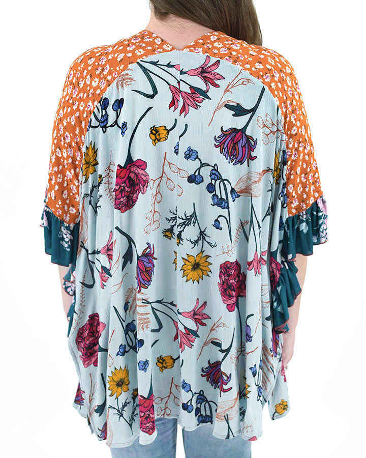 Mixed Print Patchwork Kimono - FINAL SALE